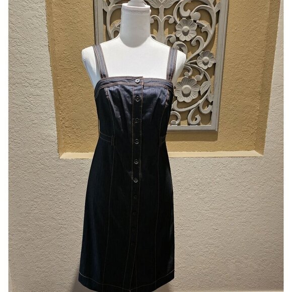 Calvin Klein Dresses & Skirts - Calvin Klein Women's Denim Button-Front Midi Dress 10P W NEW W OUT Tags